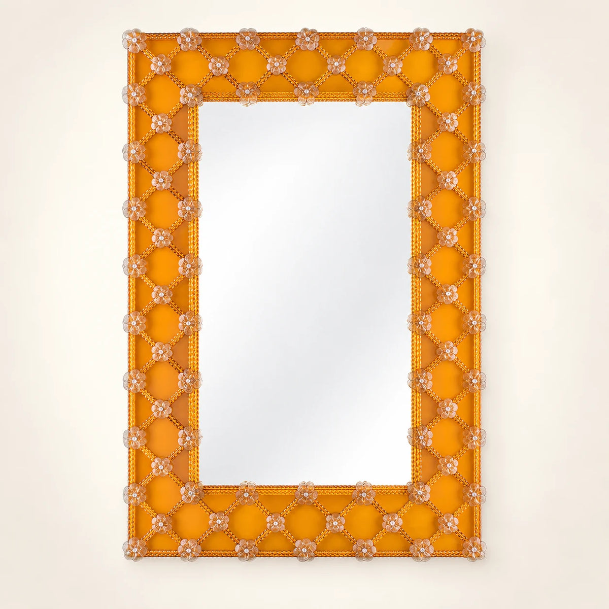 Moro — rectangular Murano glass mirror handcrafted in Italy