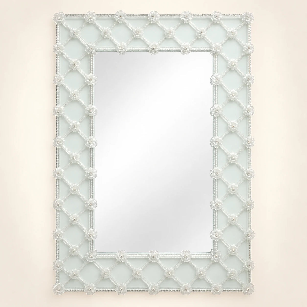Moro — rectangular Murano glass mirror, alternate view