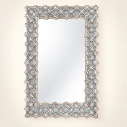 Moro — rectangular Murano glass mirror, alternate view