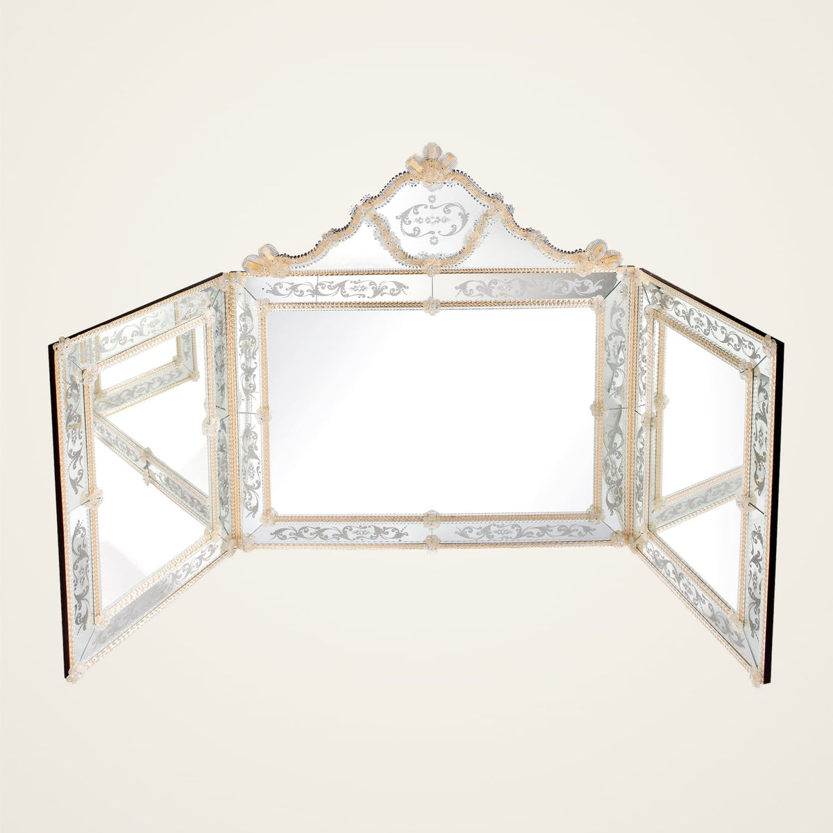 Falier — Murano glass Venetian wall mirror handcrafted in Italy