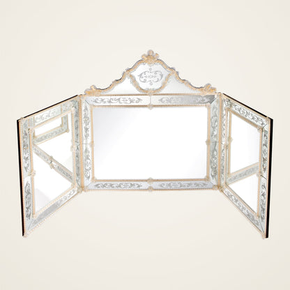 Falier — Murano glass Venetian wall mirror handcrafted in Italy
