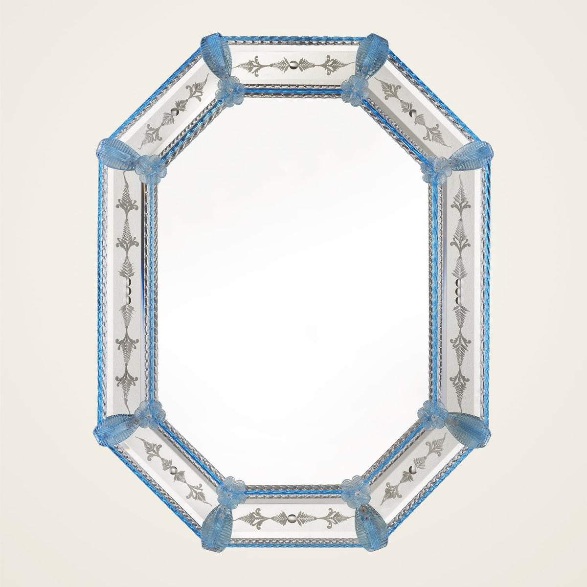 Foscarini — octagonal Murano glass mirror handcrafted in Italy