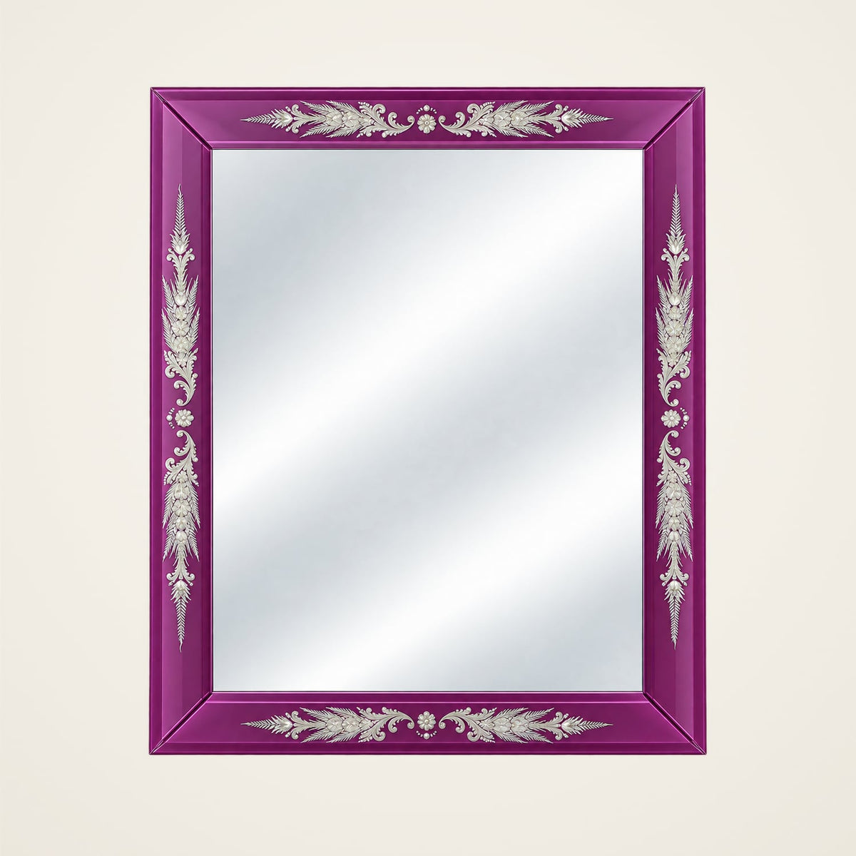Zen — rectangular Murano glass mirror handcrafted in Italy