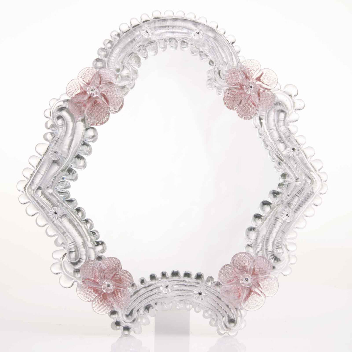 Primula — Murano glass table mirror handcrafted in Italy